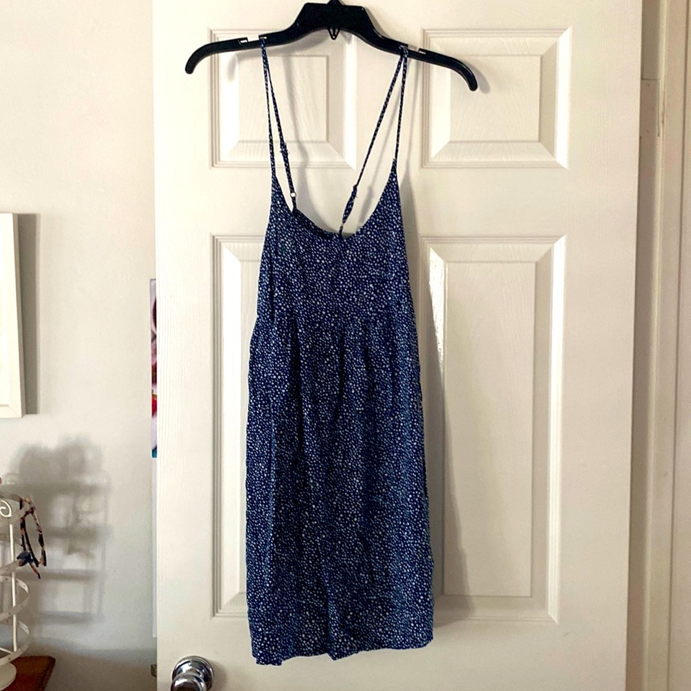 Size Extra Small Navy Blue Polka Dot Billabong Sundress